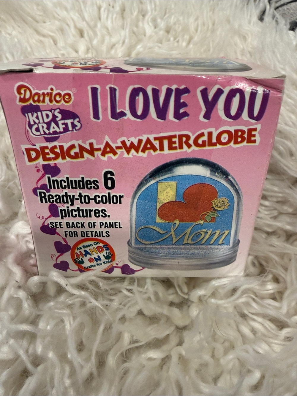 Darice Pink I Love You Design-A-Waterglobe Craft Kit